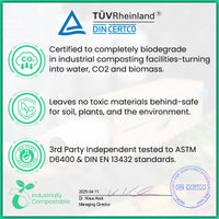 Load image into Gallery viewer, Biodegradable Plastic Wrap for Food, ASTM D6400 Certified
