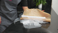 Load and play video in Gallery viewer, Compostable Wrap + Bamboo Dispenser Set
